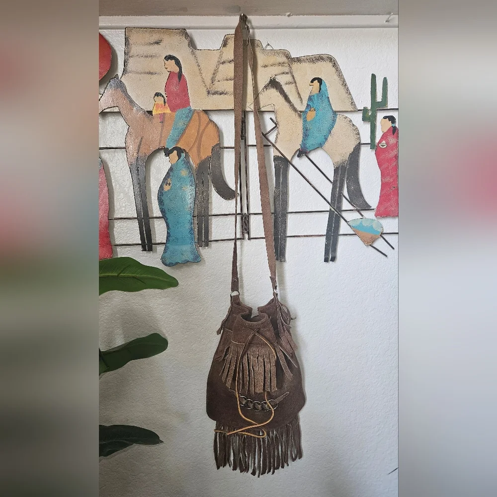 Mexican Leather Crossbody Bag - Picture 5 of 7